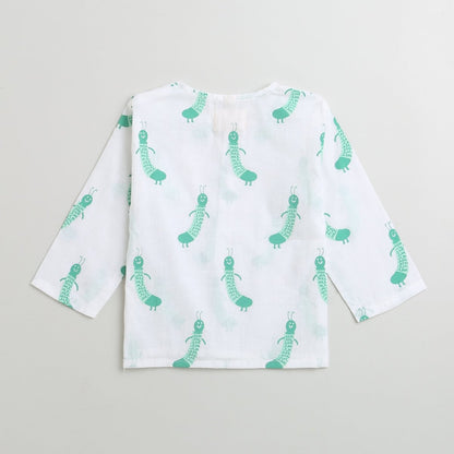 Taily Caterpillar - Unisex Infant Cotton Nightwear | Verified Sustainable by Brown Living™