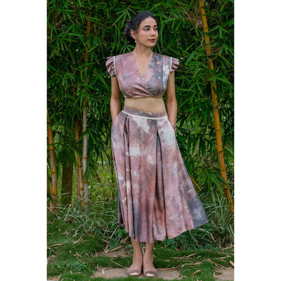 Taite Overlapped Crop Top | Stylish Women Crop Top | Minimal Fashion – Womens Top on Brown Living™. SKU: TMS0155-XS. Img 4.