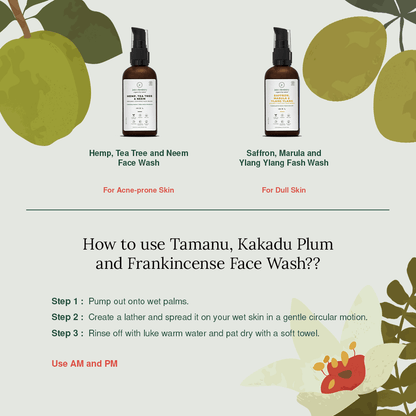 Tamanu, Kakadu Plum & Frankincense Organic Face Wash - 100ml | Verified Sustainable by Brown Living™