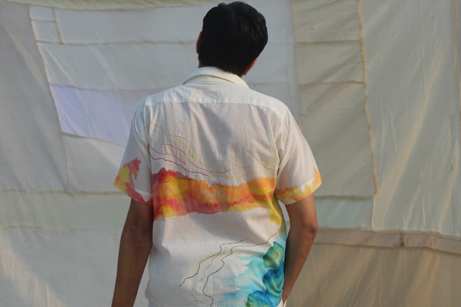 Tamasha Inspired Shirt for Men – Effortless Casual Statement Wear – Men Shirt on Brown Living™. SKU: SH25. Img 2.