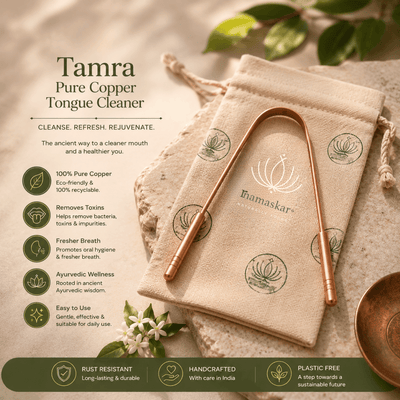 Tamra Pure Copper Tongue Cleaner – Oral Care on Brown Living™. SKU: PCT-DEN-43-NAM. Img 4.