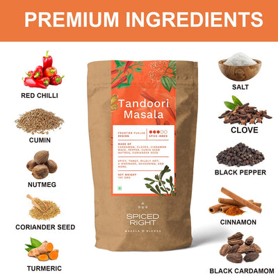 Tandoori Masala - Frontier Punjab Tradition, No Fillers – Seasonings & Spices on Brown Living™. SKU: SRTM. Img 6.