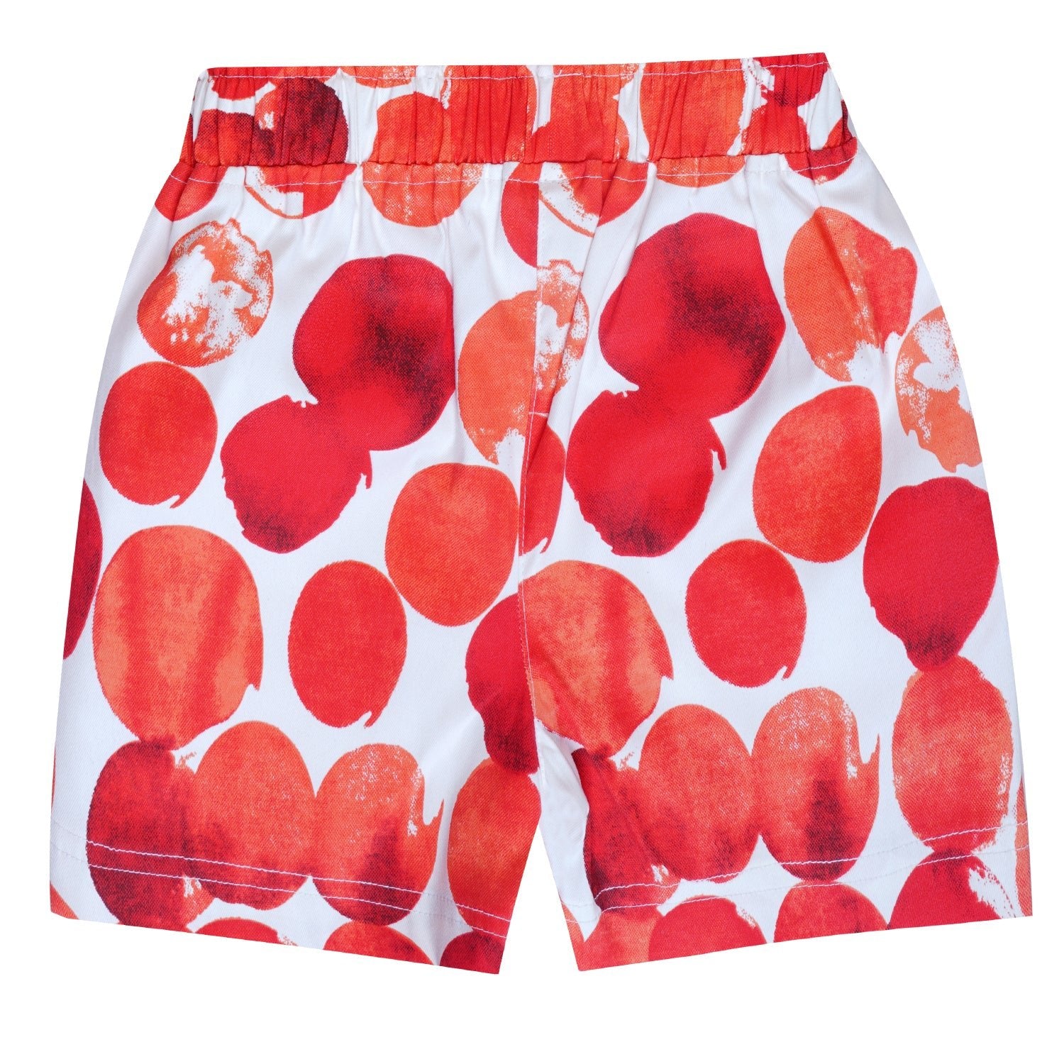Tangerine Top & Dot Print Shorts Set For Girls | Regular Fit – Kids Daywear Sets on Brown Living™. SKU: PG164_1. Img 6.