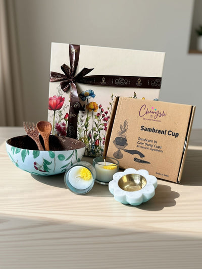 Tara Earth and Light Diwali Hamper | Eco-Friendly Gift Set – Gift Hampers on Brown Living™. SKU: CH-TARA-139. Img 1.