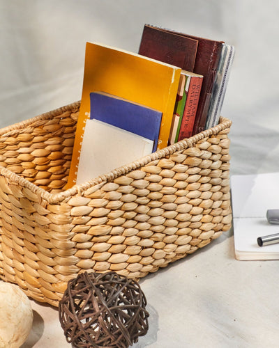 Tara - Multi Utility Banana Fiber Box – Baskets & Boxes on Brown Living™. SKU: S-015. Img 1.