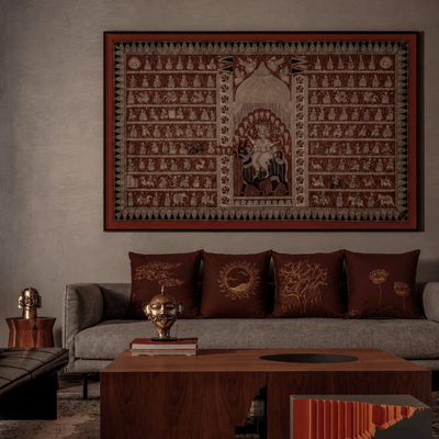 Tattva Pillow Covers (Set of 4) | Minimal Home Décor Cushion Covers – Covers & Inserts on Brown Living™. SKU: C03. Img 7.