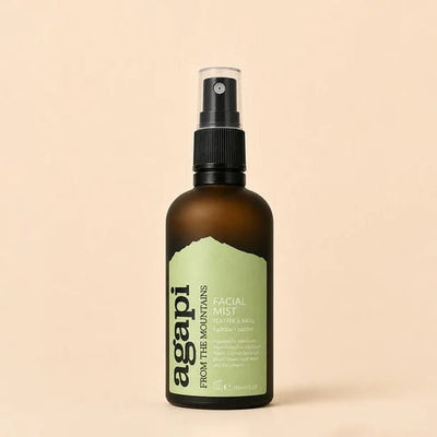 Tea Tree & Basil Facial Mist - 100ml – Face Toner on Brown Living™. SKU: FSTTB-01. Img 1.