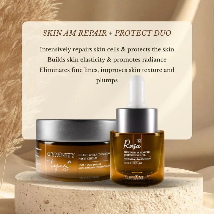 Tejas Face Cream & Rasa Oil – Skin AM Repair & Protect Duo – Skin Care on Brown Living™. SKU: ORG - TEJAS - RASA - DUO01. Img 6.