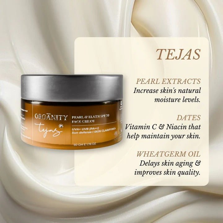 Tejas Face Cream & Rasa Oil – Skin AM Repair & Protect Duo – Skin Care on Brown Living™. SKU: ORG - TEJAS - RASA - DUO01. Img 5.