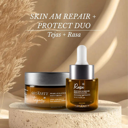 Tejas Face Cream & Rasa Oil – Skin AM Repair & Protect Duo – Skin Care on Brown Living™. SKU: ORG - TEJAS - RASA - DUO01. Img 3.