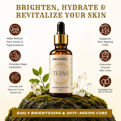 Tejas Face Serum – Natural Glow Boosting Skincare for Radiant Skin – Face Serum on Brown Living™. SKU: NCH024. Img 3.