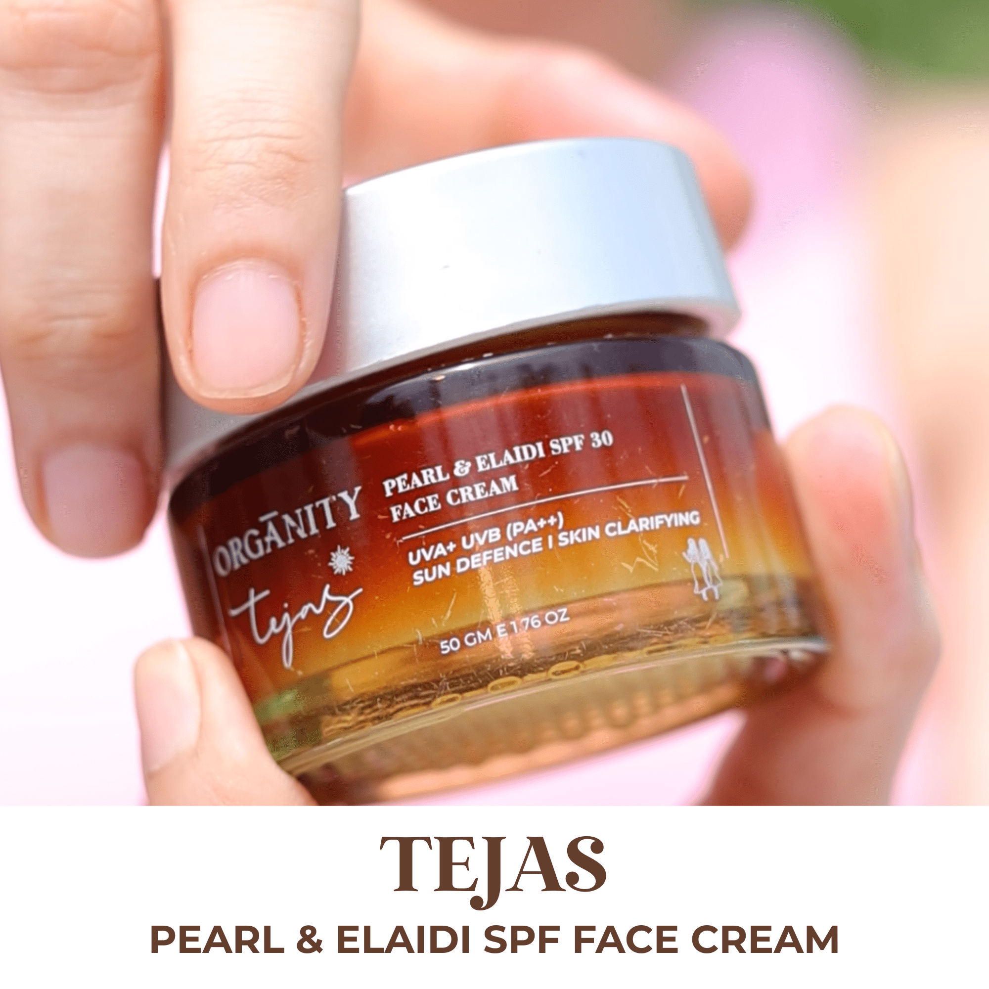 Tejas - Pearl & Elaidi SPF Face Cream – Face Cream on Brown Living™. SKU: ORG-TEJAS-SPF30. Img 5.