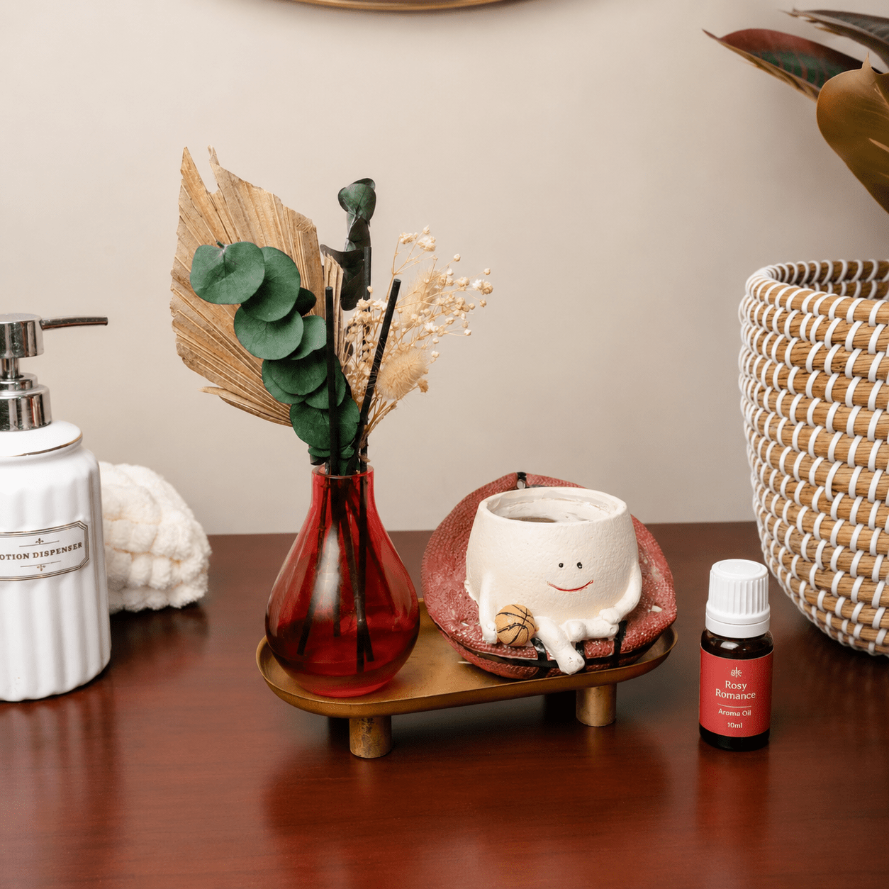 Terra Bloom Garden Diffuser | Natural Home Fragrance Reed Diffuser – Fragrance Diffusers on Brown Living™. SKU: V-420. Img 4.