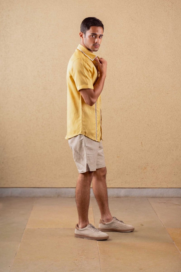 Terra Shirt - Mustard - Hemp Tencel | Verified Sustainable by Brown Living™