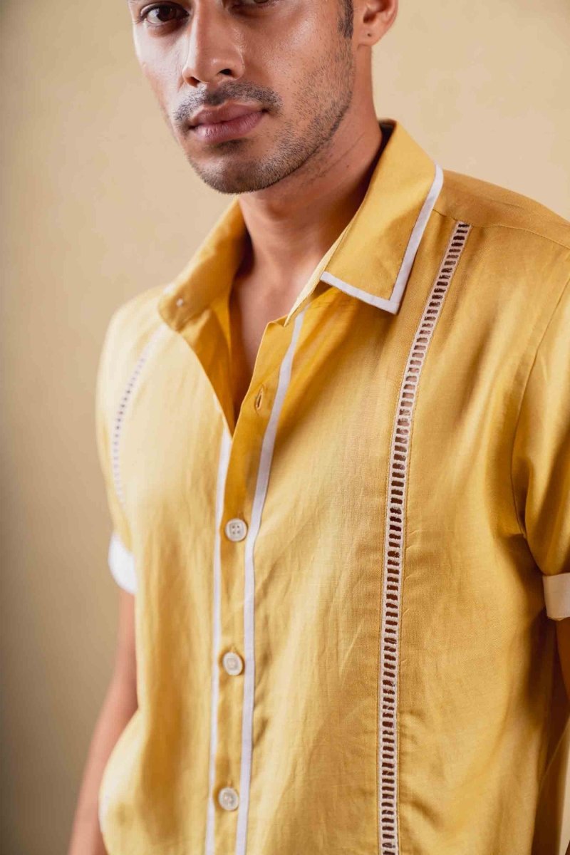 Terra Shirt - Mustard - Hemp Tencel | Verified Sustainable by Brown Living™