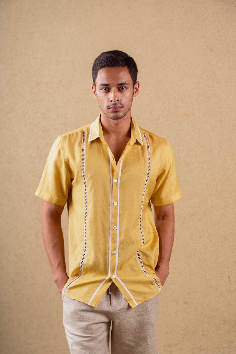 Terra Shirt - Mustard - Hemp Tencel | Verified Sustainable by Brown Living™