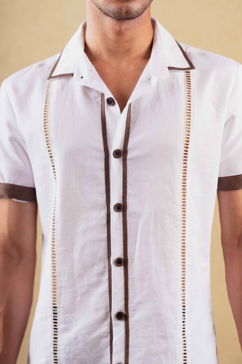 Terra Shirt - White - Hemp Tencel | Verified Sustainable by Brown Living™