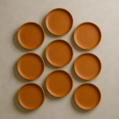 Terracotta 11 - Inch Wall Plate | Handcrafted Decorative Plate – Wall Decor on Brown Living™. SKU: WP-11. Img 48.