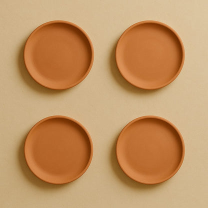 Terracotta 11 - Inch Wall Plate | Handcrafted Decorative Plate – Wall Decor on Brown Living™. SKU: WP-9. Img 4.