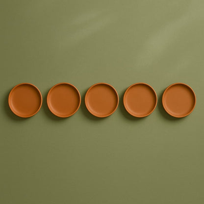 Terracotta 8 - Inch Wall Plate | Handcrafted Decorative Plate – Wall Decor on Brown Living™. SKU: WP-7. Img 18.