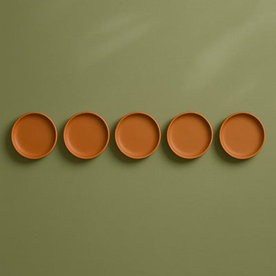 Terracotta 8 - Inch Wall Plate | Handcrafted Decorative Plate – Wall Decor on Brown Living™. SKU: WP-7. Img 23.