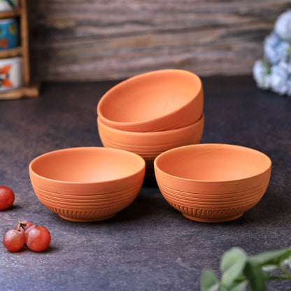 Terracotta Dry Fruits Special Bowl | Handcrafted Clay Bowl – Plates & Bowls on Brown Living™. SKU: SB-2. Img 6.