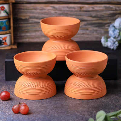 Terracotta Dry Fruits Special Bowl | Handcrafted Clay Bowl – Plates & Bowls on Brown Living™. SKU: SB-3. Img 8.