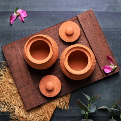 Terracotta Maharaja Sugar Pot | Handcrafted Clay Jar – Containers on Brown Living™. SKU: SP-6. Img 10.