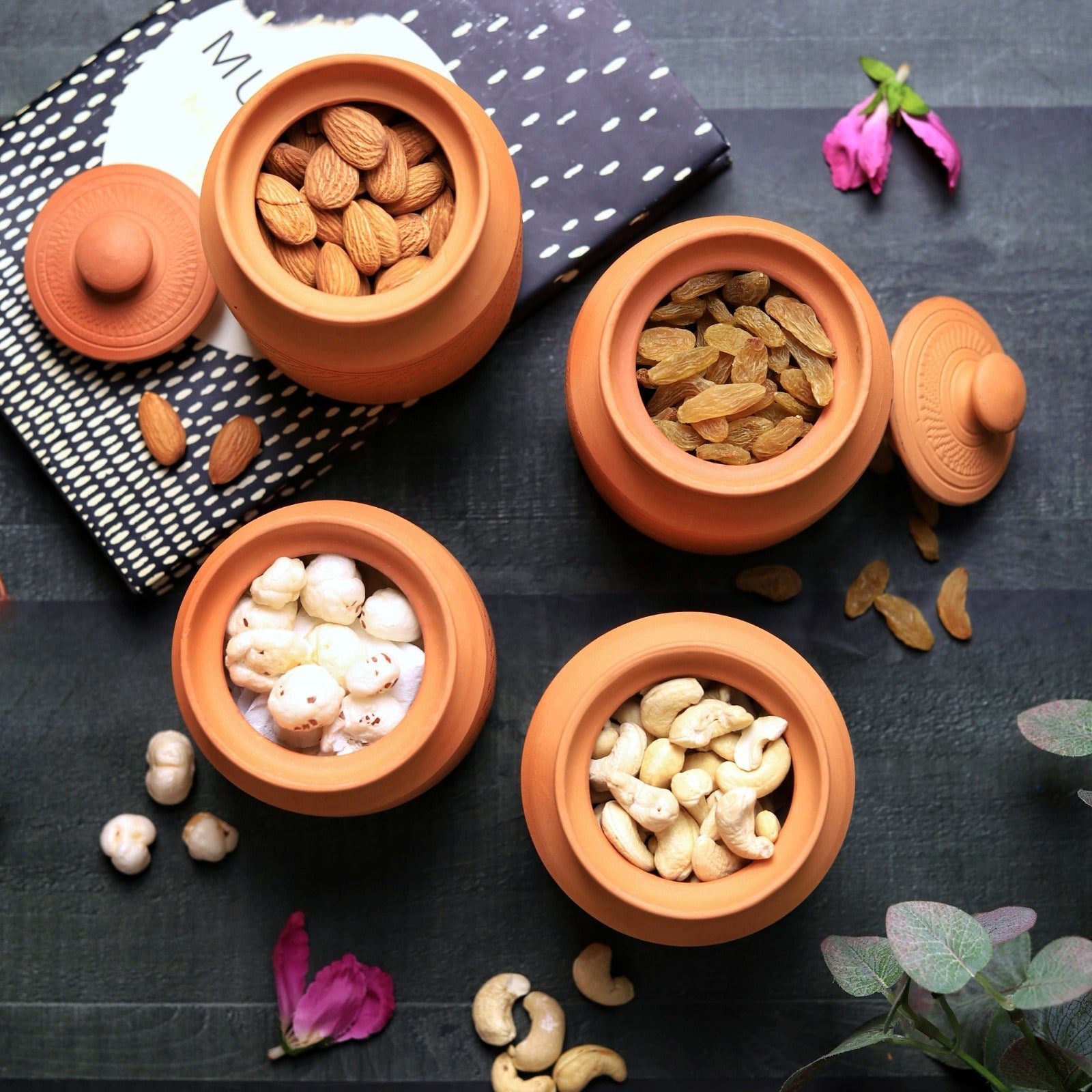 Terracotta Maharaja Sugar Pot | Handcrafted Clay Jar – Containers on Brown Living™. SKU: SP-6. Img 23.