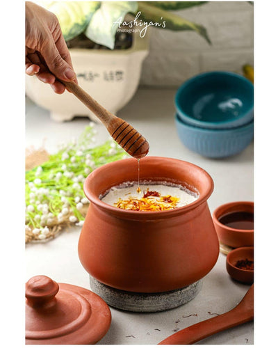Terracotta Moroccan Handi Small | Handcrafted Serving Pot – Containers on Brown Living™. SKU: DH-13A. Img 1.