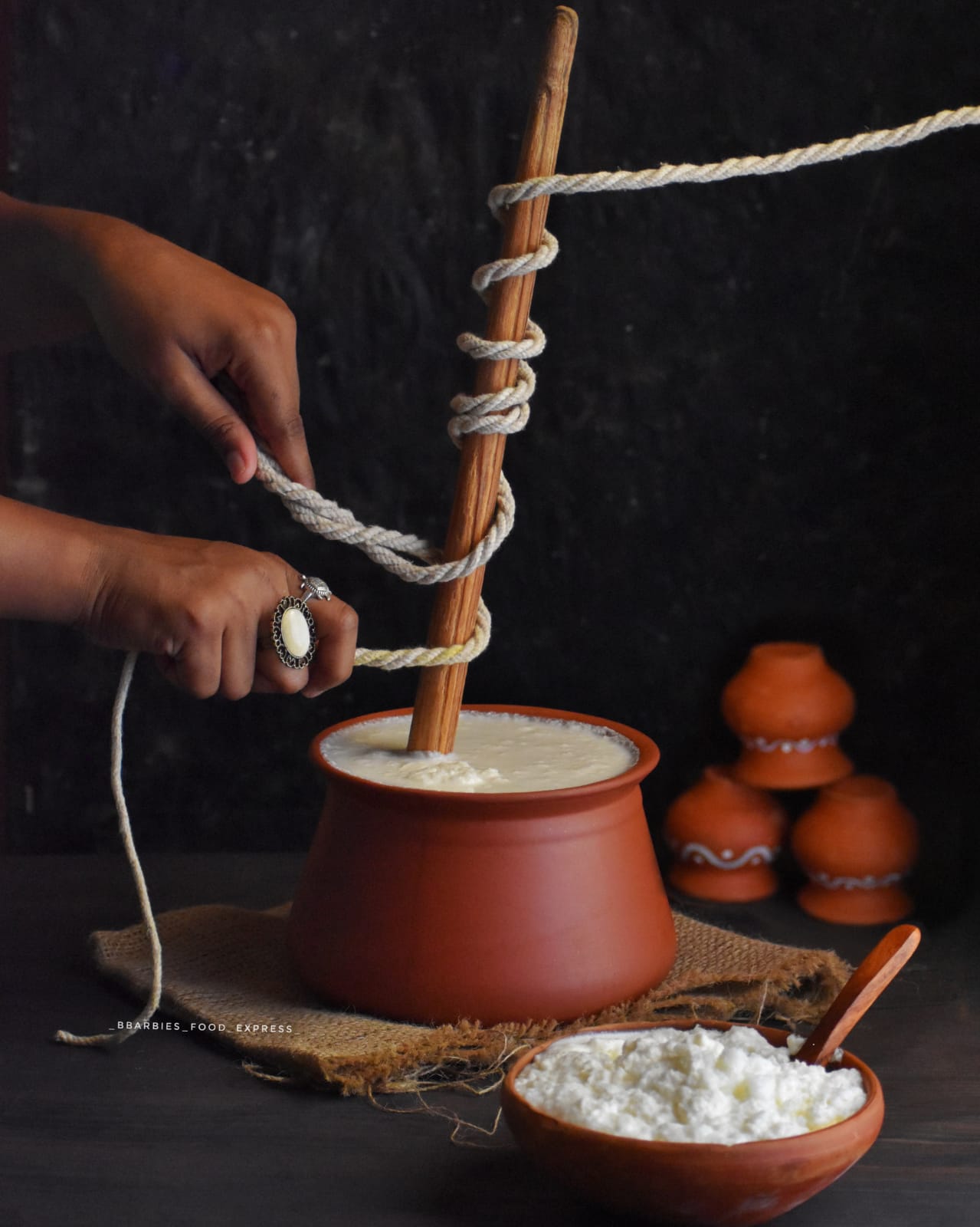 Terracotta Moroccan Handi Small | Handcrafted Serving Pot – Containers on Brown Living™. SKU: DH-14A. Img 7.