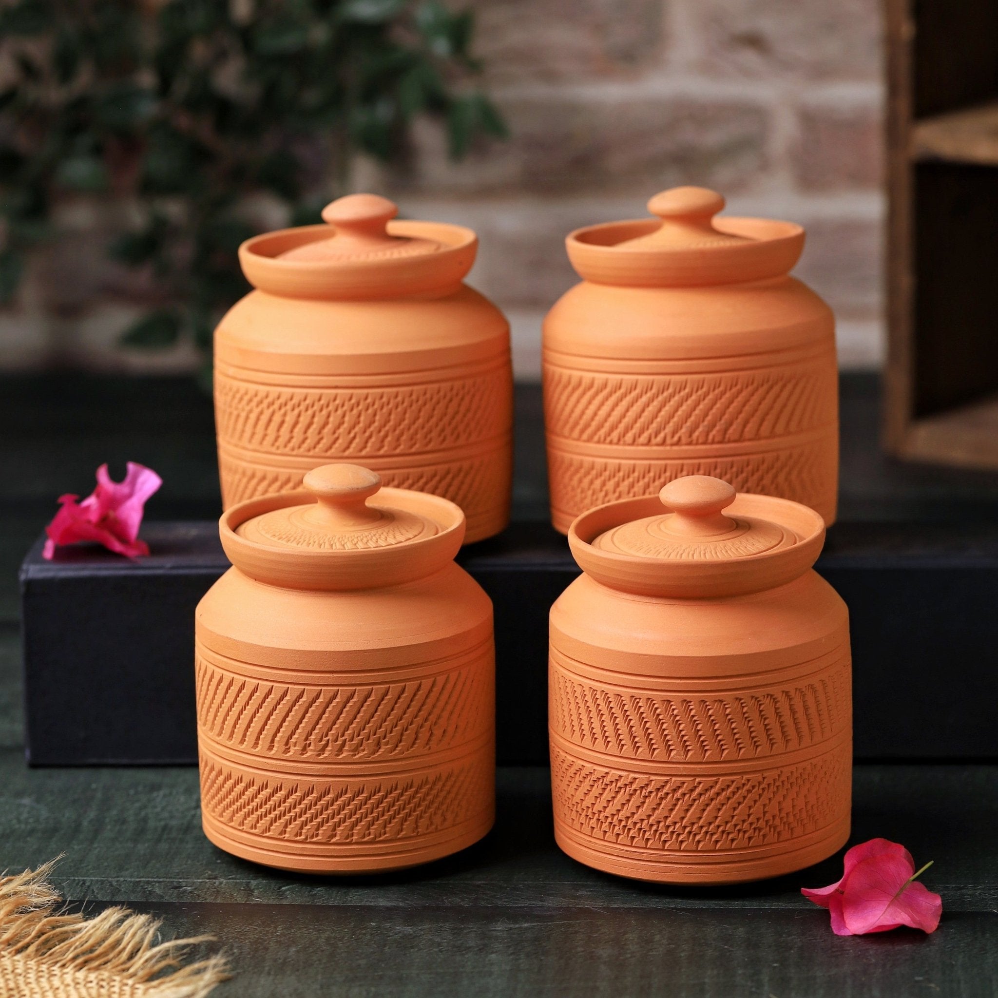 Terracotta Nawabi Pot | Handcrafted Clay Multipurpose Jar – Containers on Brown Living™. SKU: SP-1. Img 1.