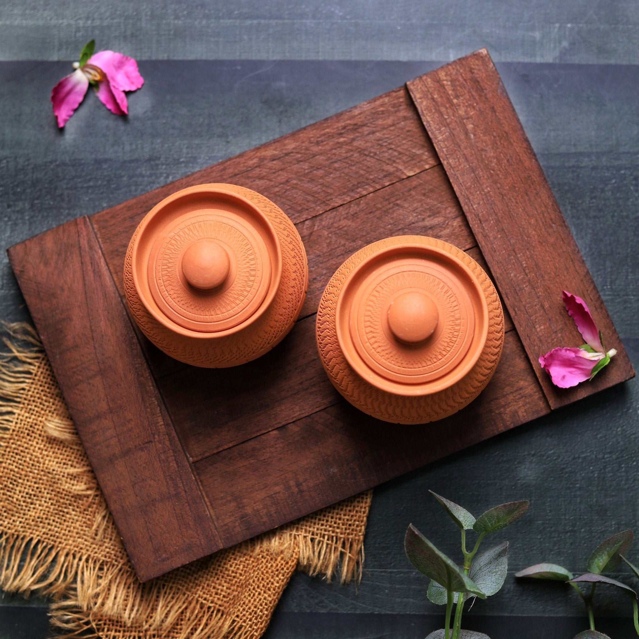 Terracotta Nawabi Pot | Handcrafted Clay Multipurpose Jar – Containers on Brown Living™. SKU: SP-2. Img 17.