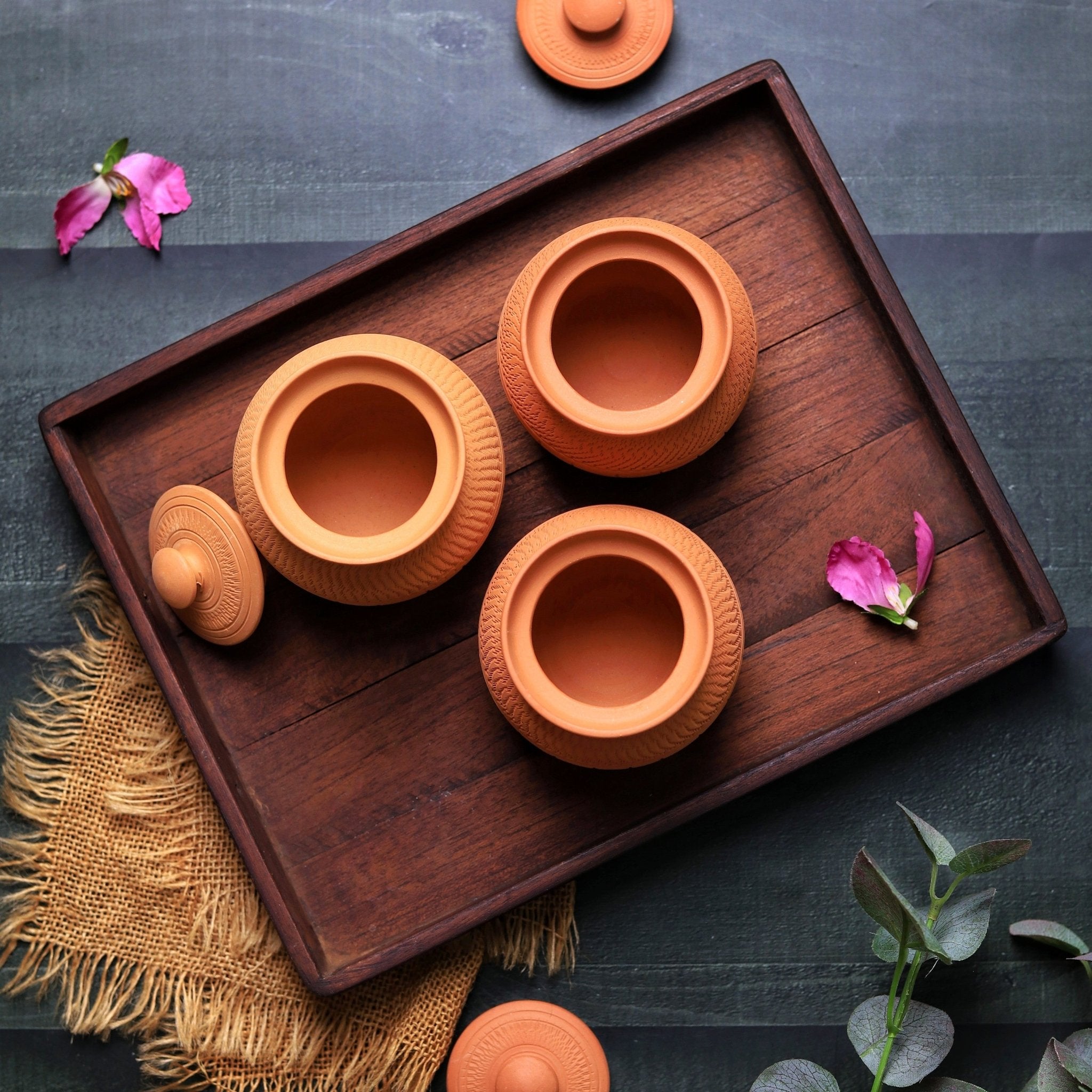 Terracotta Nawabi Pot | Handcrafted Clay Multipurpose Jar – Containers on Brown Living™. SKU: SP-2. Img 15.