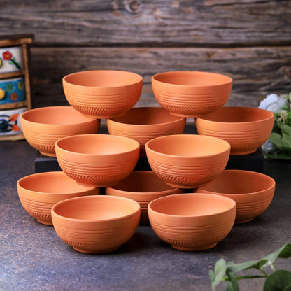 Terracotta Special Chutney (Dip) Bowl | Handmade Clay Serving Bowl – Plates & Bowls on Brown Living™. SKU: SB-10. Img 11.