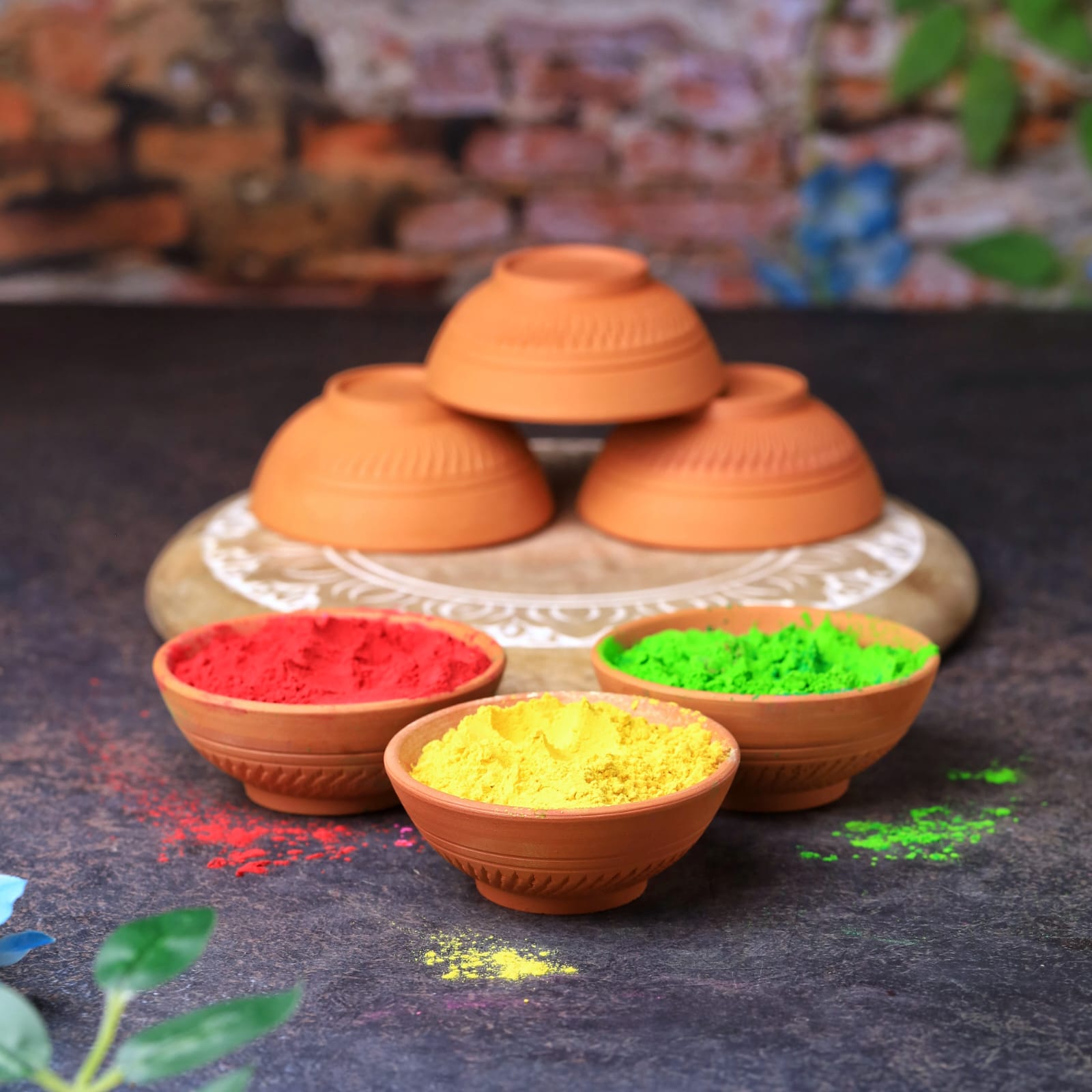 Terracotta Special Chutney (Dip) Bowl | Handmade Clay Serving Bowl – Plates & Bowls on Brown Living™. SKU: SB-9. Img 14.