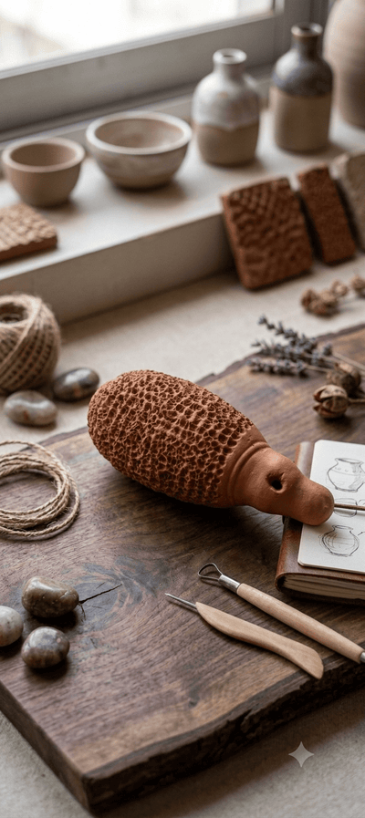 TerraScrub – Natural Terracotta Foot Cleaner – Foot Care on Brown Living™. SKU: OEP947. Img 3.