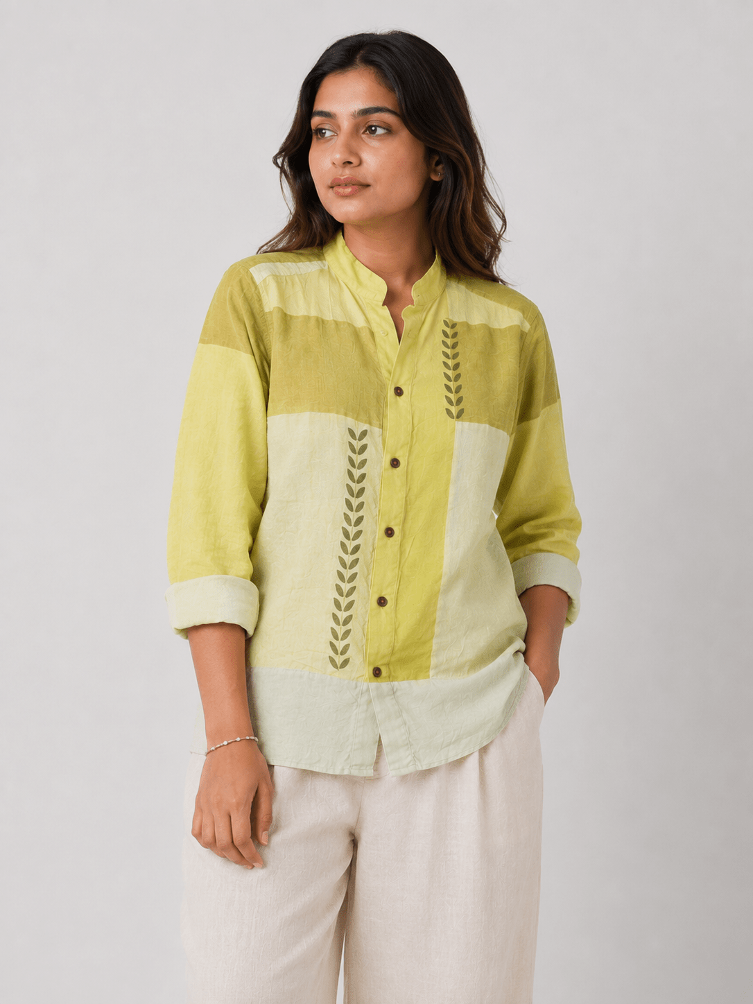The Aakar Shirt Unisex Minimal Contemporary Shirt – Womens Shirt on Brown Living™. SKU: SH102. Img 19.