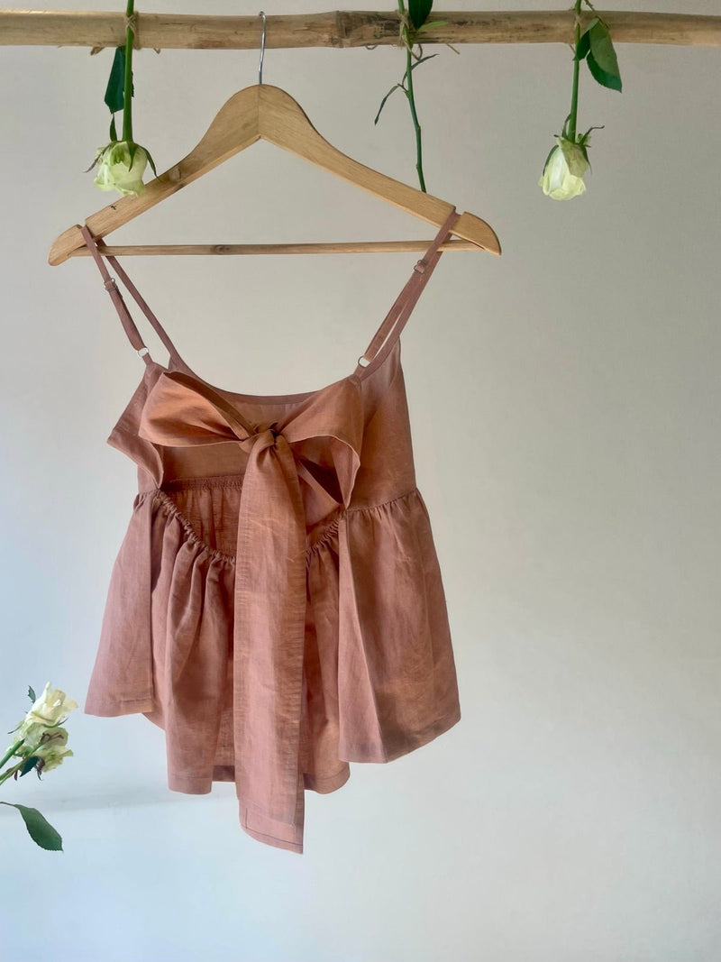 The Back Bow Hemp Cotton Top | Verified Sustainable Womens Top on Brown Living™