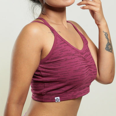 The Berry Bliss Cotton Co-Ord Set For Women – Womens Co-Ord Sets on Brown Living™. SKU: 008CSMaroon-PinkS. Img 3.