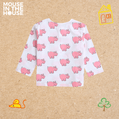 The Cheerful Hippo - Unisex Kids Cotton Nightwear – Kids Pyjamas on Brown Living™. SKU: MITHNW-002-1. Img 5.