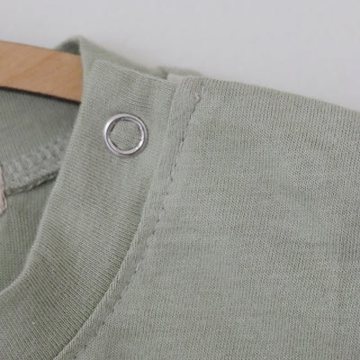 The Classic 100% Organic Cotton Kids Romper – Kids Rompers on Brown Living™. SKU: CW - 01 - 0001/3 - 6M. Img 4.