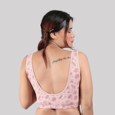 The Coastal Walk Cotton Co-Ord Set For Women – Womens Co-Ord Sets on Brown Living™. SKU: 010CSPinkHibiscus-TealS. Img 3.