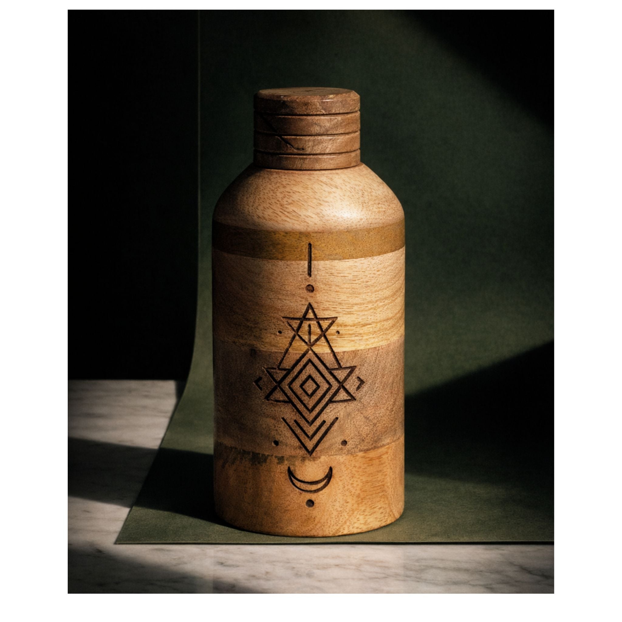The Crescent Ritual Vessel | Handcrafted Sacred Ritual Bottle – Religious Items on Brown Living™. SKU: RTL-CRS-200. Img 3.