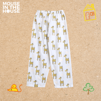 The Curious Giraffe - Unisex Kids Cotton Nightwear – Kids Pyjamas on Brown Living™. SKU: MITHNW-001-1. Img 5.