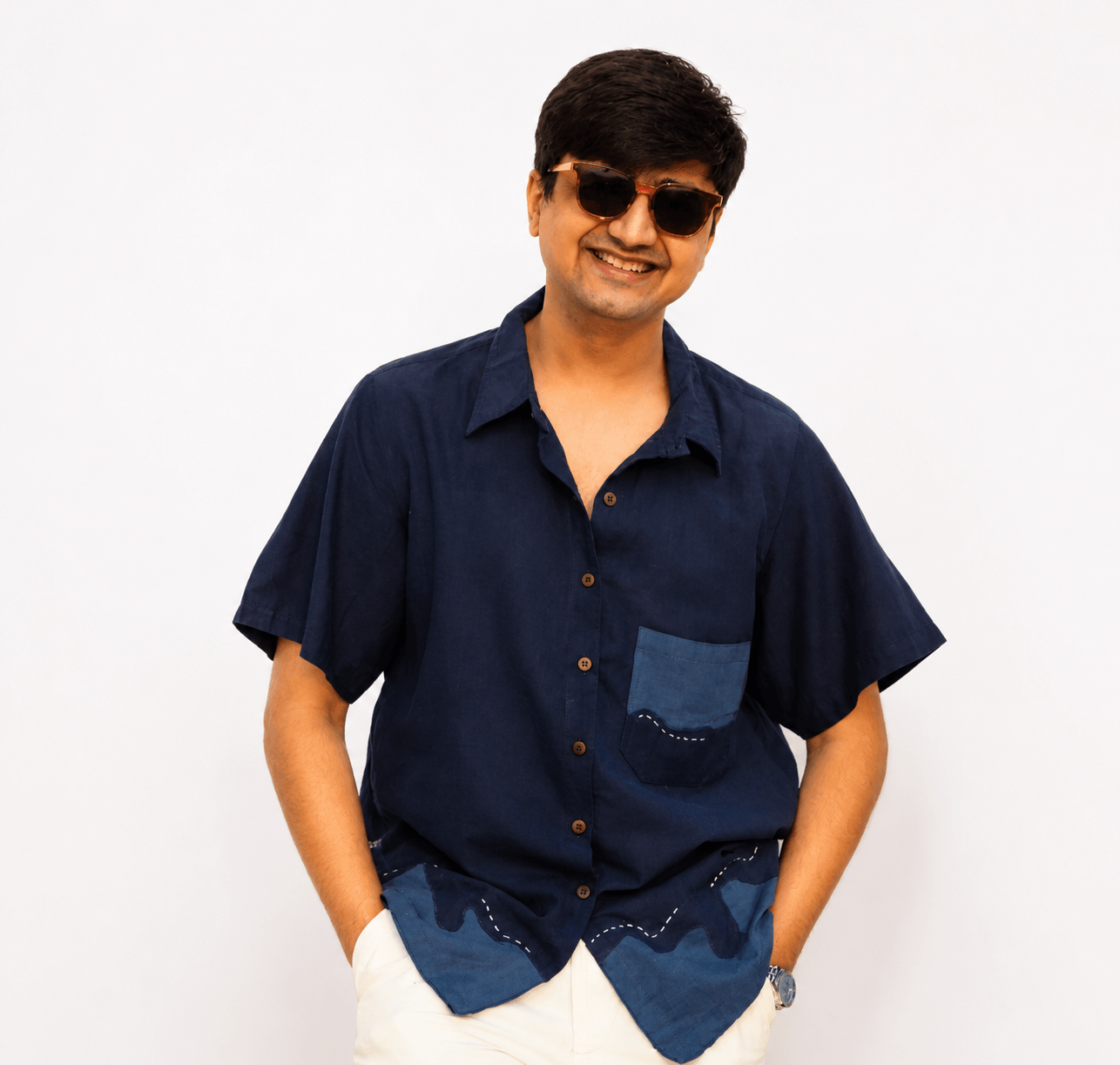 The Dil Dhadakne Do Cotton Shirt – Regular Fit Breathable Casual Wear – Men Shirt on Brown Living™. SKU: SH01. Img 4.