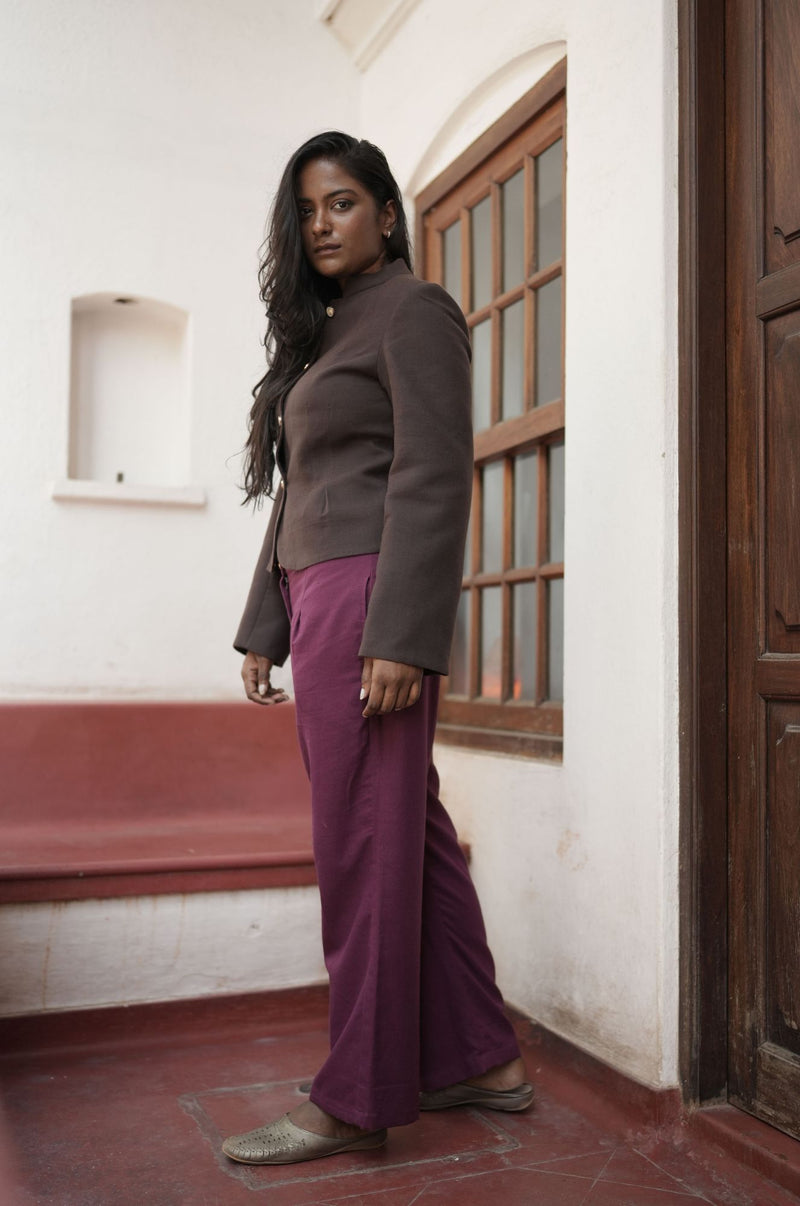 The Empress Jacket Brown- Java Brown | Verified Sustainable Womens Jacket on Brown Living™