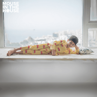 The Fire Fighter Truck - Unisex Kids Cotton Nightwear – Kids Pyjamas on Brown Living™. SKU: MITHNW-014-1. Img 3.