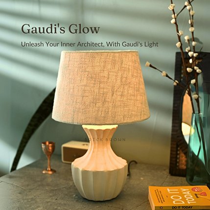 The Gaudian Night Lamp | Handcrafted Mango Wood Table Lamp | Verified Sustainable Lamps & Lighting on Brown Living™