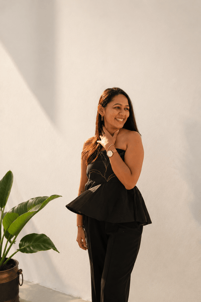 The Geet Black Tube Top| Strapless Party Wear – Womens Top on Brown Living™. SKU: TU01. Img 9.
